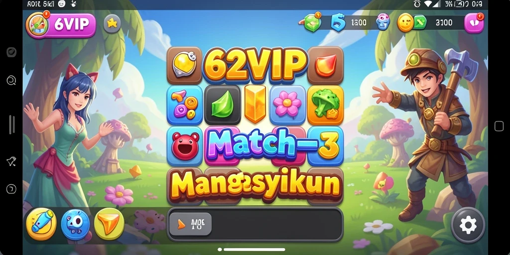 Menampilkan gameplay seru dan menantang dari 62VIP.