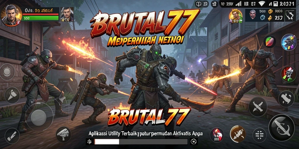 Tampilan antarmuka BRUTAL77 yang modern dan intuitif.