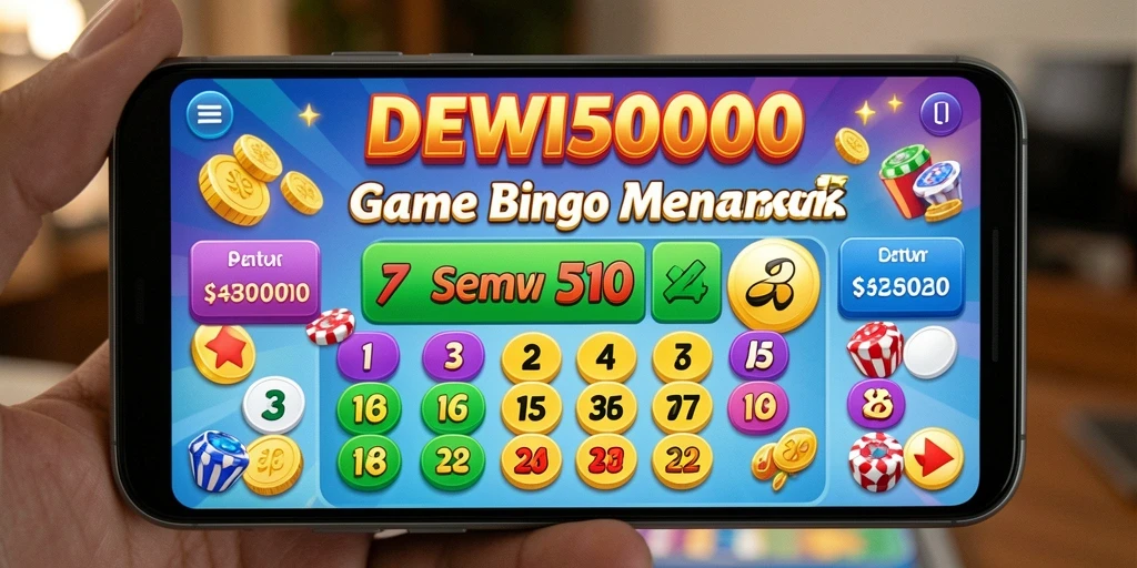 Tampilan gameplay Bingo seru di DEWI5000 dengan grafis menarik.