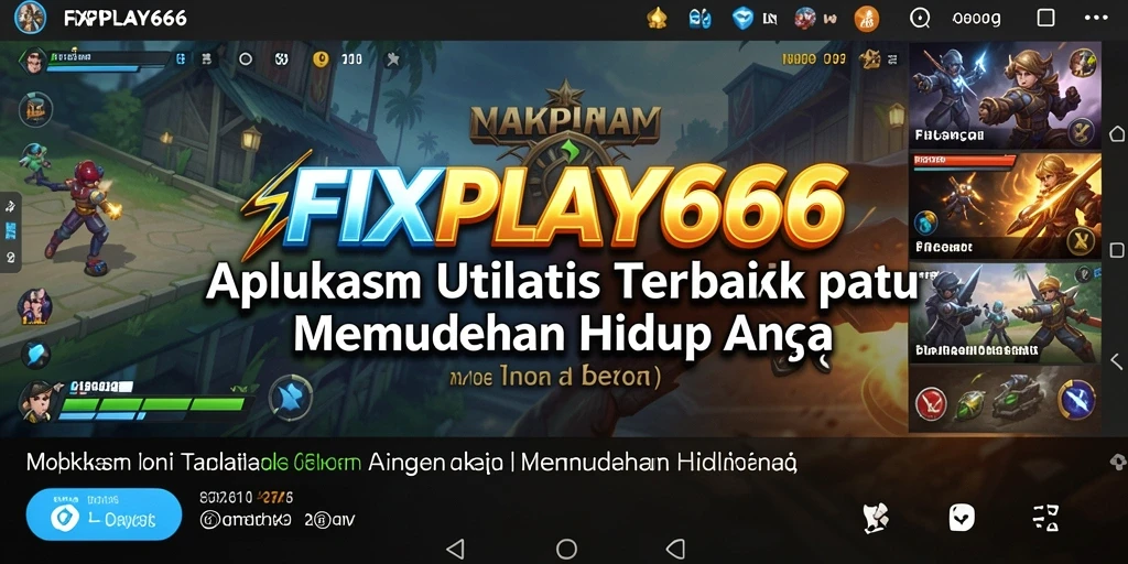 Tampilan antarmuka pengguna FIXPLAY666 yang sederhana dan fungsional.