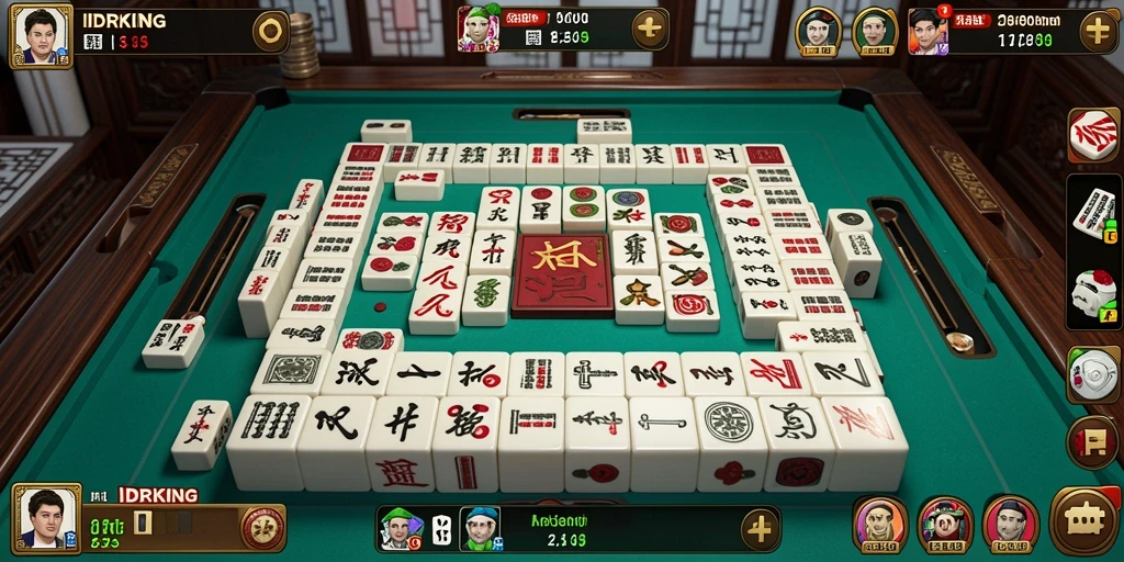 Tangkapan layar gameplay IDRKING menampilkan keseruan permainan Mahjong.
