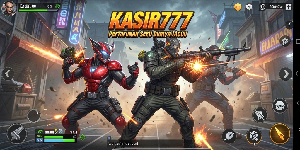 Gameplay KASIR777 yang intens dan mendebarkan dalam aksi pertarungan.