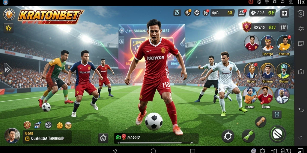 Screenshot utama KRATONBET menampilkan aksi seru dalam permainan olahraga.