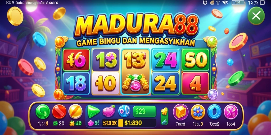 Tampilan menarik dari gameplay Bingo di MADURA88.
