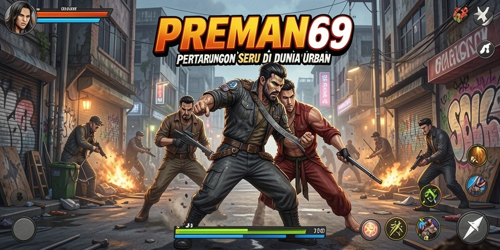 Gameplay seru dengan berbagai karakter bertarung di dunia urban.