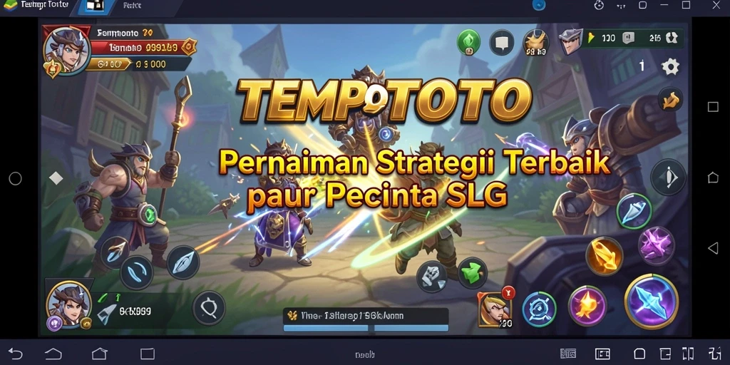 Screenshot gameplay yang menampilkan pertempuran taktis di TEMPOTOTO.