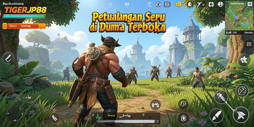 Screenshot TIGERJP88 menampilkan pemain menjelajahi dunia terbuka yang menakjubkan.